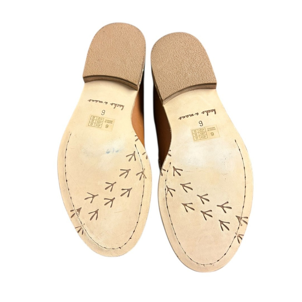 Beek Brown Handmade Leather Slip On Comfort Loafers Size 6 - Picture 4 of 4